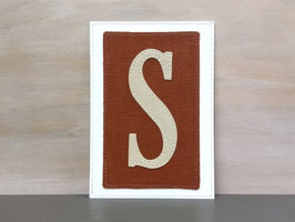 Postkarte mit Buchstabe "S"