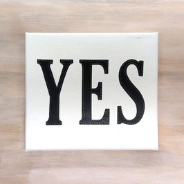 Buchstabenbild Modell "Yes"