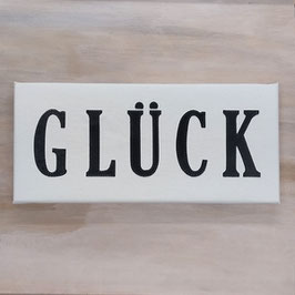 Buchstabenbild Modell "Glück"