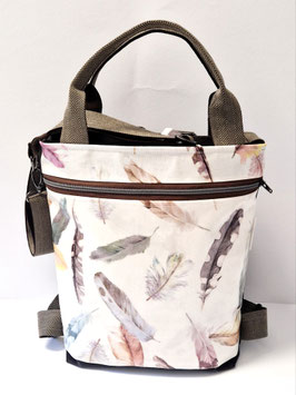 3in1 Bag Grösse M Oilskin / Federn