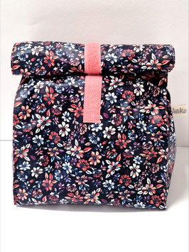 Lunchbag / Wetbag gross Blümchen Klitzeklein pink/rosé