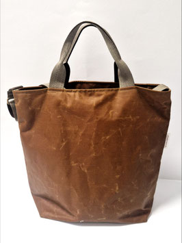 Shopper / Einkaufstasche Oilskin antique (nussbraun)