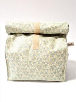 Lunchbag / Wetbag gross Waben mintgrün-beige