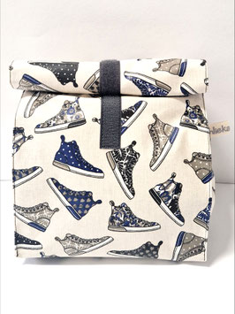 Lunchbag / Wetbag gross Chucks grau-blau
