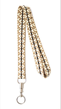 Schlüsselanhänger zum Umhängen Aztec ecru-taup-beige-schwarz
