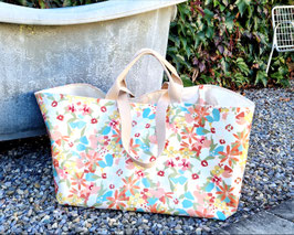 Badetasche XXL Wachstuch Clementine spice