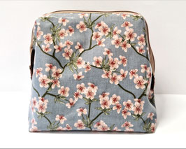 Bügel-Necessaire Midi Kirschblüten grau-rosé