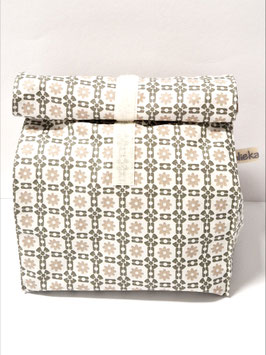 Lunchbag / Wetbag gross Blümchen-Kacheln