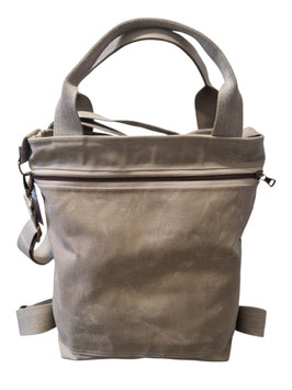 3in1 Bag Grösse M Waxed Canvas beige