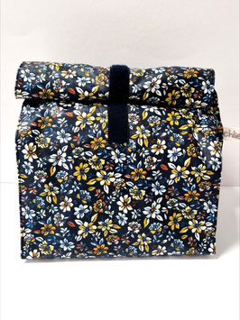 Lunchbag / Wetbag gross Blümchen Klitzeklein blau/beige