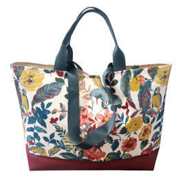 Badetasche L Wachstuch Posy Blush