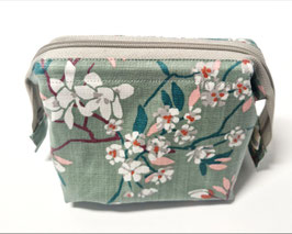 Bügel-Necessaire Mini Kirschblüten altmint