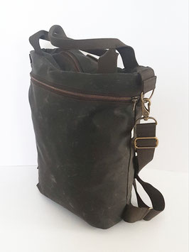 3in1 Bag Grösse L Oilskin chocolate