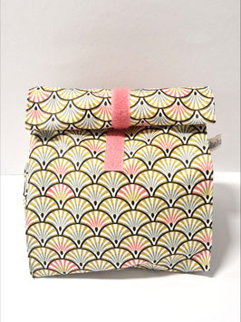 Lunchbag / Wetbag gross Fächer/rosé