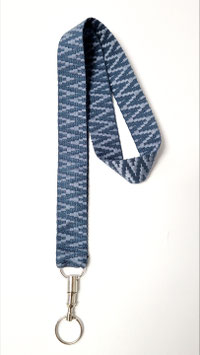 Schlüsselanhänger zum Umhängen Aztec jeansblau