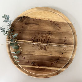 PERSONALISIERTES HOLZBRETT "HOME SWEET HOME"