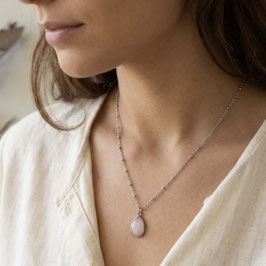 HALSKETTE SILVER-ROSÉ