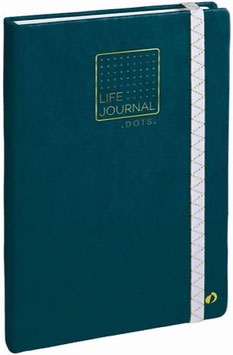 Quo Vadis Life Journal 21 DOT - 15x21cm Grünblau