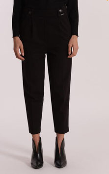 PANTALONE PALLONCINO IN PUNTO MILANO-1000 (NERO)