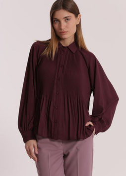 camicia plissè BORDEAUX