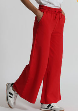 Pantaloni in felpa con coulisse rosso