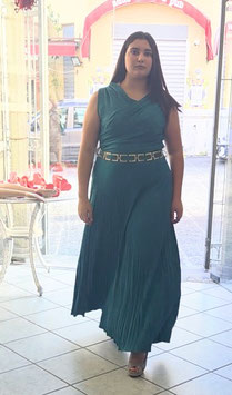 Abito ottanio lurex con cintura