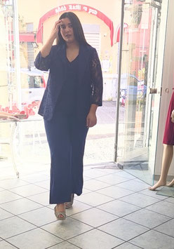 Giacca pizzo blu scuro