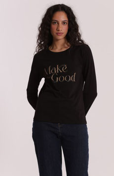 T-SHIRT "MAKE THE GOOD" 1000 NERO
