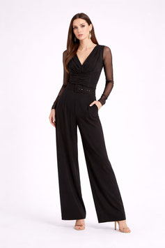 top con maniche organza