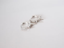 Aritos tres pinchitos plata