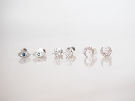 Minis ojos de plata