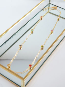 Collar piedras colores