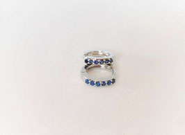 Minis aritos circonitas azules
