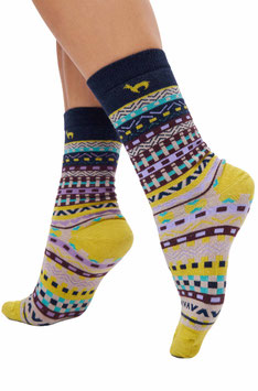 Premium Alpaka Socken DILAYA aus Baby-Alpaka-Baumwoll-Mix