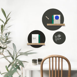 KREIDESTICKER . 3 KREISE . SCHWARZ . GROOVY MAGNETS