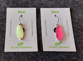 Olek Fishing Spoons Modell MIDA Gewicht 1,4g / Glowpi