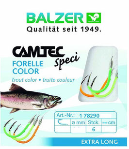 Balzer Camtec UV- Forellen Haken Bunt 140cm