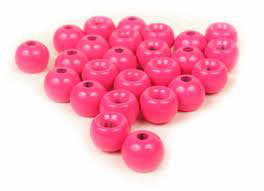 Brass beads- Fluo Pink Messingperle