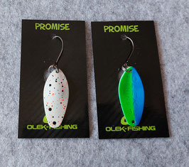 Olek Fishing Spoons Modell PROMISE Gewicht 2,4g / OF-PR-24-TEU / Todo on Uno