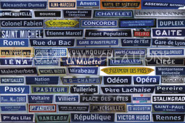 ST - 493 - STATIONS DU METRO PARISIEN - PARIS METRO PLATES