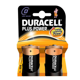 Duracell Plus Power D size 2 pack