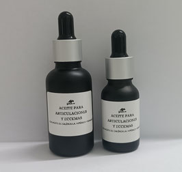 Aceite para dolores articulares, dermatitis y eccemas