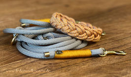 NEU:Halsband geflochten aus Reepschnur  in frischem "Mais" (Leine gerne separat erhältlich)