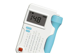 Doppler Fetal Portátil Con pantalla LCD azúl 2.5Mhz.