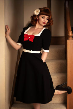 Collectif Sadie swing jurk zwart