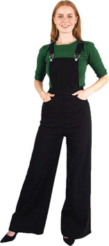 Collectif Kayden dungarees zwart