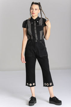 Hell Bunny destroya cropped jeans