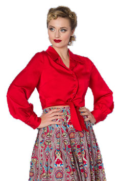 Banned Suave knoop blouse rood