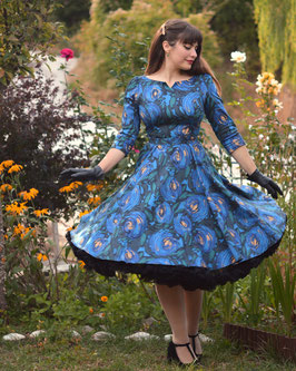 Hearts & Roses Delaney floral swing jurk