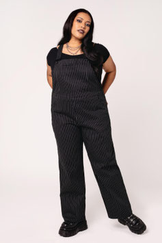Hell Bunny pinstripe dungarees mt 3xl